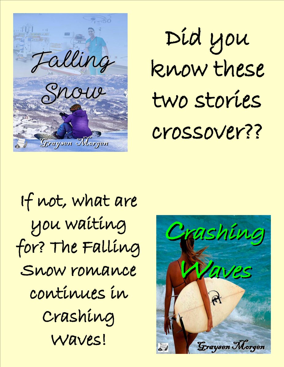 TriPubBooks's tweet photo. With the Winter Olympics starting this weekend, Falling Snow and its crossover counterpart, Crashing Waves comes to mind. Who doesn't love a Snowboarding and Surfing combo? @GraysenMorgen https://t.co/0Qyrcov717