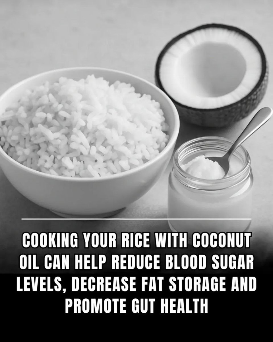 Cooking your rice with a little coconut oil isn’t just about flavour — it’s a smarter way to prepare it 🍚🥥

When coconut oil is added during cooking and the rice is allowed to cool, the structure of the starch changes. More of it becomes resistant starch, meaning it isn’t fully