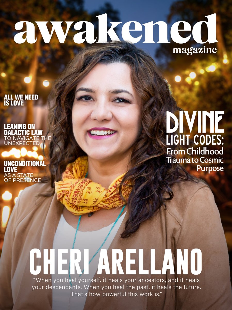 awakenedmag's tweet photo. "You’re here to do something special."

Cheri Arellano (@DivineLightCode) heard those words at 7 years old while skipping down a sidewalk. It took 40 years and a successful design career to realize what they meant.

A conversation on starseeds, healing, and the courage to change.

Watch here: https://t.co/4V7zTJcZTf

Cheri is a featured presenter at the Sedona Ascension Retreat (March 20-22, 2026). Tickets are available at https://t.co/GNDX8TFk7I.

#starseed #consciousness #healing #2026predictions