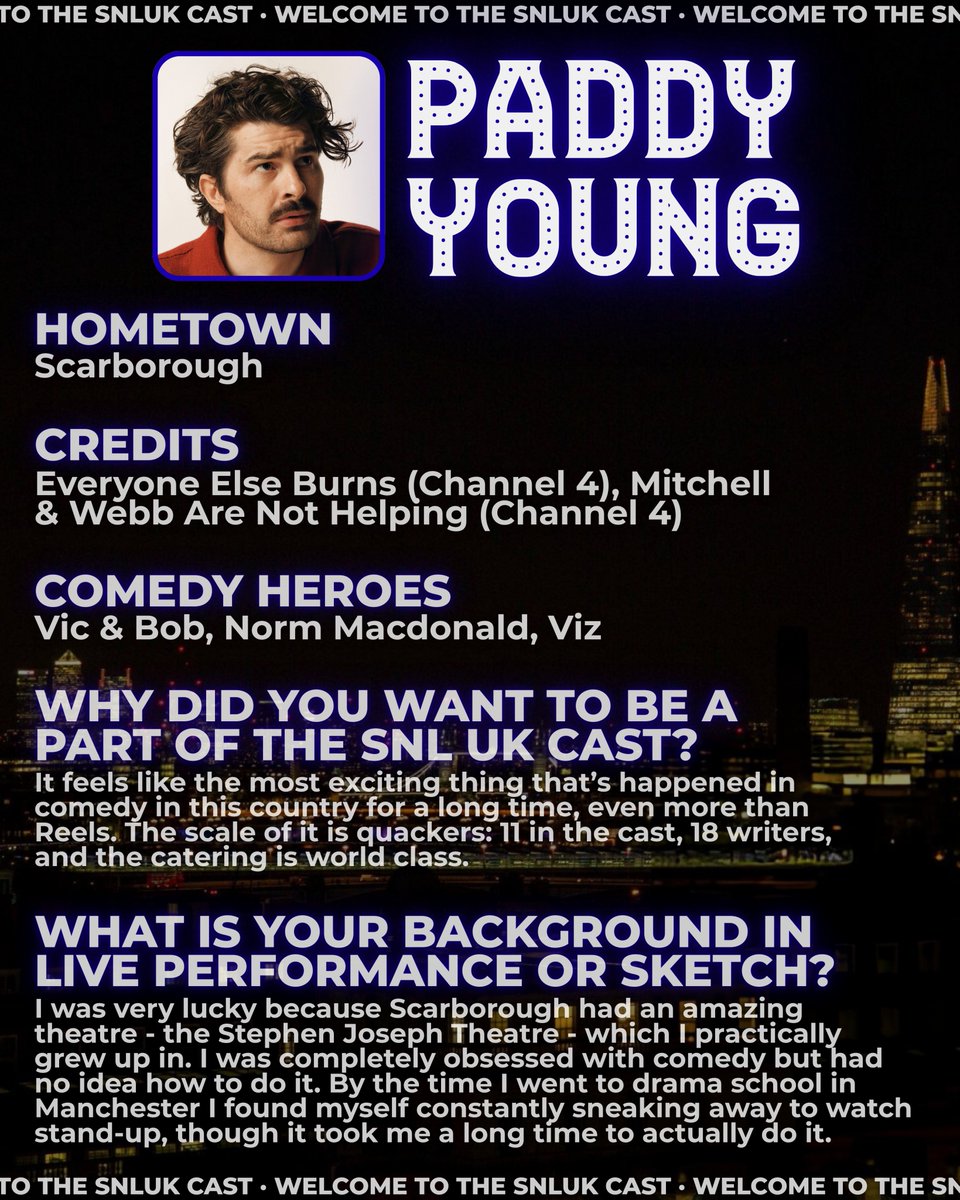 thesnlnetwork's tweet photo. Meet Paddy Young! https://t.co/crOVK3igKm