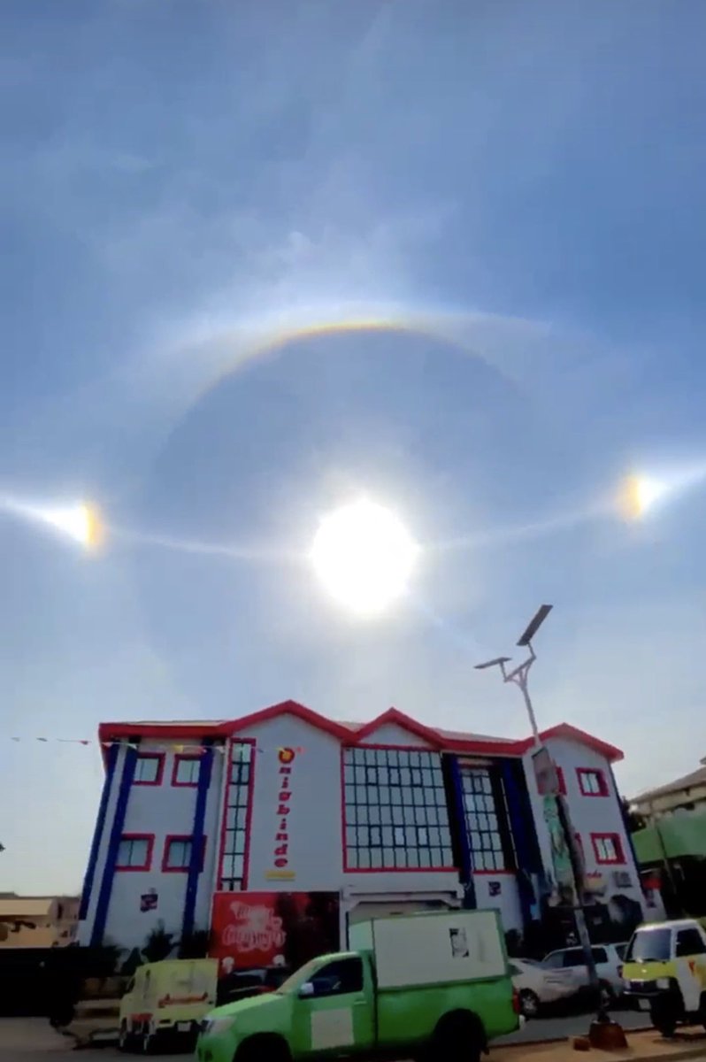 I heard 3 sun showed up today, whoelse experienced it