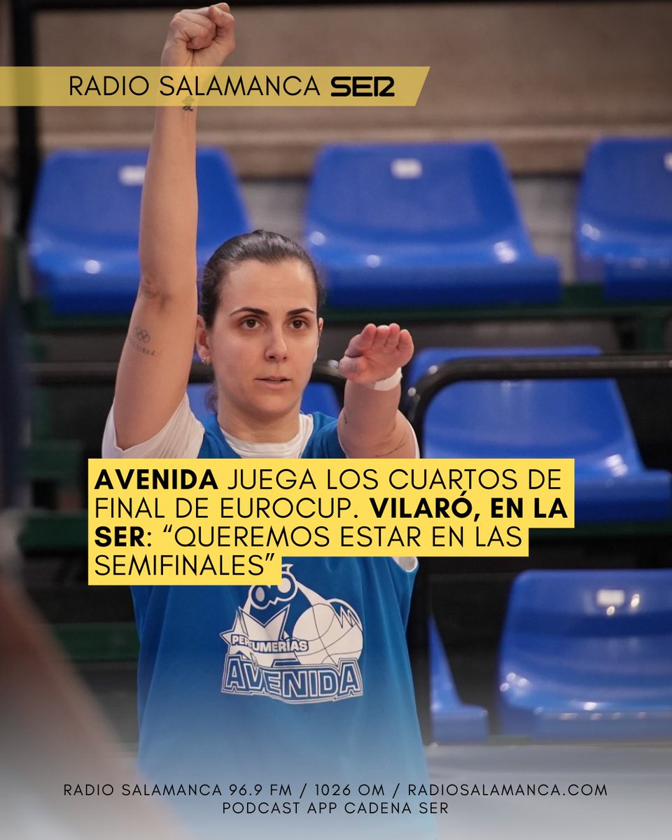 🎧SER Deportivos

🏀Rondas decisivas en Eurocup para <a href="/CBAvenida/">Perfumerías Avenida</a>. Habla <a href="/andrea_vilaro/">Andrea Vilaró</a> en la SER:

👉“Queremos estar en semis. Hay 5-6 jugadoras con 10pts por partido, 83pts de media el equipo… en defensa sufren más, plantearemos un partido físico”

➡️cadenaser.com/audio/ser_aso_…
