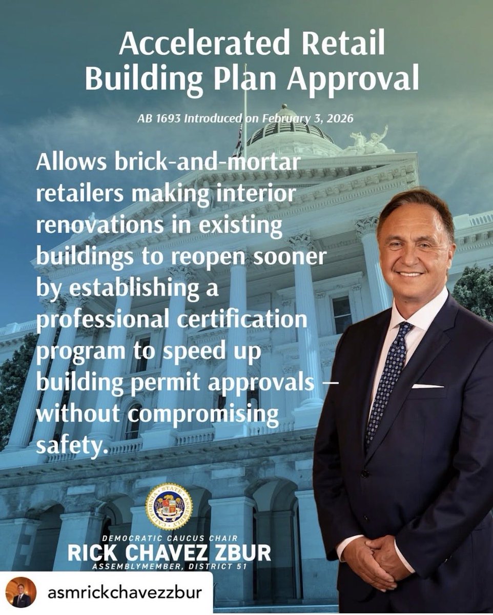 #CaRetailers is proud to sponsor this important piece of legislation and thanks <a href="/AsmRickZbur/">Assemblymember Rick Chavez Zbur</a> for introducing this bill. CRA President and CEO <a href="/RachelEMichelin/">Rachel Michelin</a> "#CARetailers continue to recover from a worldwide pandemic and are now grappling w/tariff's and very complex, lengthy