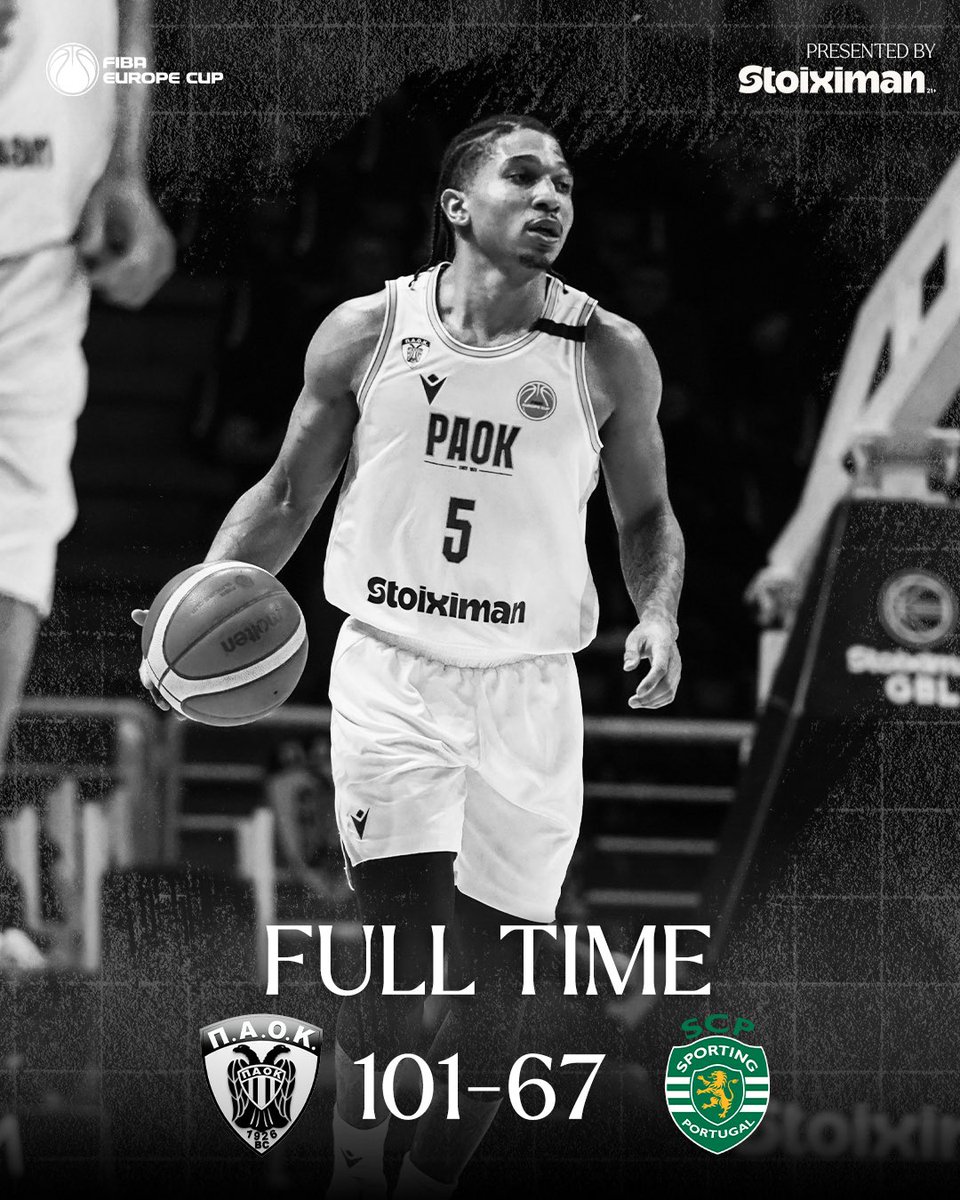 Full Time 
#PAOKBC - <a href="/SCPModalidades/">Sporting CP - Modalidades</a> 
#FIBAEuropeCup