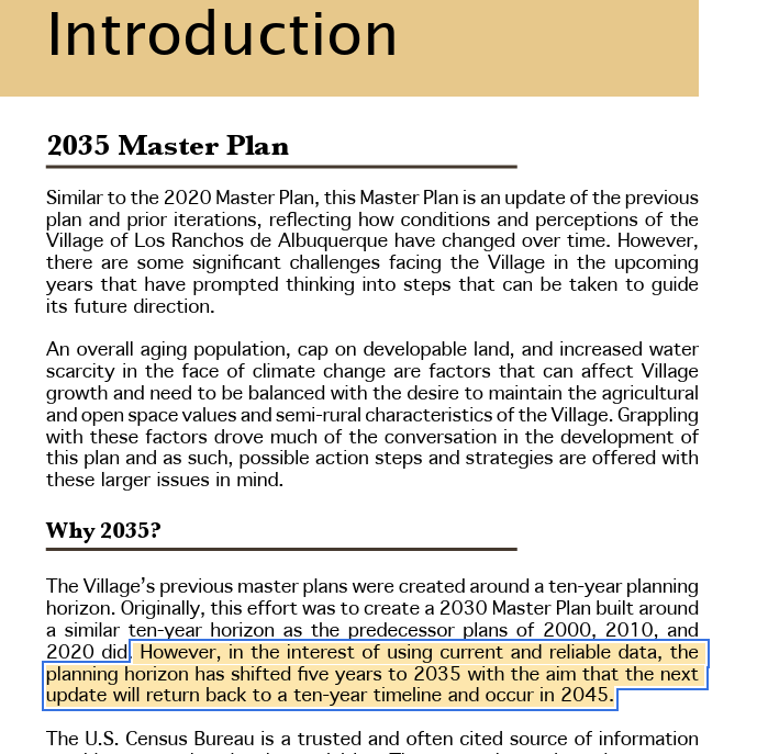 this doesn't really make sense to me but it also means that i don't have to lead a Comprehensive Plan update for 9 more years so that's fine. shoutout to whatever planning director before me changed it to a 15-year timeline just in time for me to get to the Village