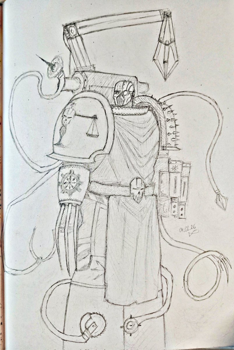 Warsmith Supreme Judge, Architect of Justice Maxim Pravdin, and an as-yet-unnamed techmarine. Yes, these are my other original characters, but they're secondary (except for the warsmith)