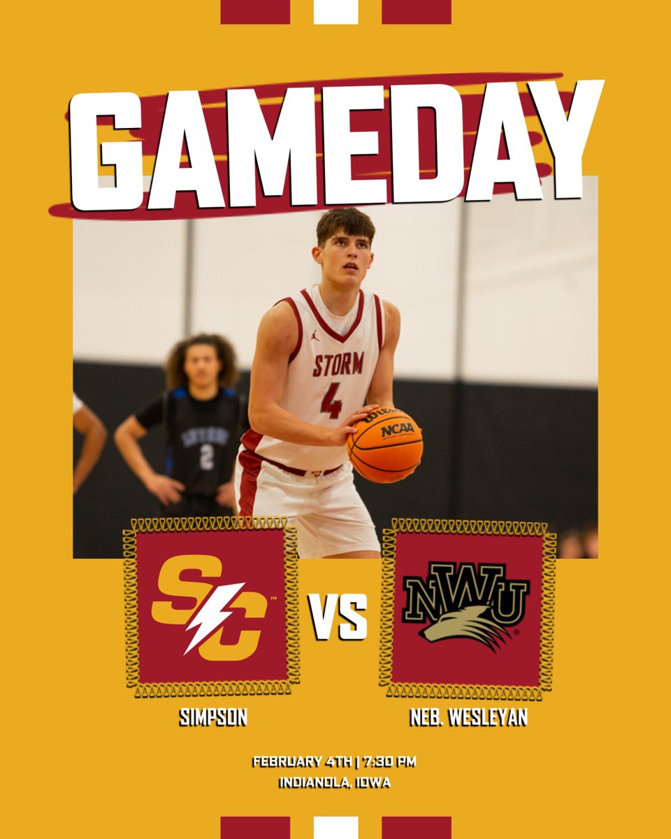 Simpson Men's Basketball tweet media