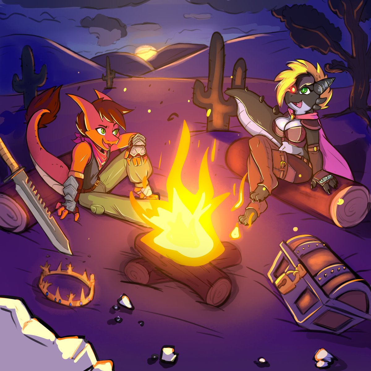 New Kobolds commission 
#opencommissions #furryartwork #furry #digitalart