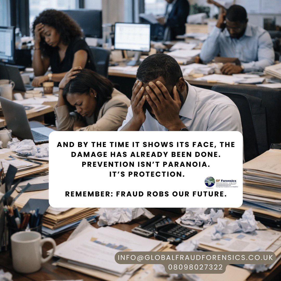 FraudXposeNG's tweet photo. Fraud doesn’t break in. it waits to be invited, through unchecked systems, blind trust, and ignored red flags. prevention starts with verification.

#globalfraudforensics #fraudprevention #fraudawareness https://t.co/UWCI3ycyos