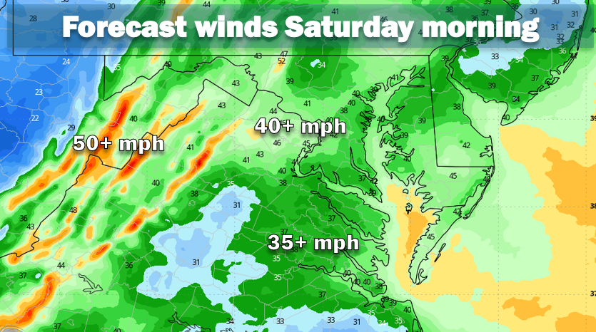 * Snow showers and very strong winds expected with potent front Friday ...
