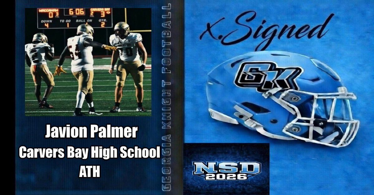 Welcome <a href="/Javionpalmer54/">Javion palmer</a> to the Knights Family!!

<a href="/GeorgiaKnightsC/">Community Christian College Georgia Knights</a> 
#SetTheStandard