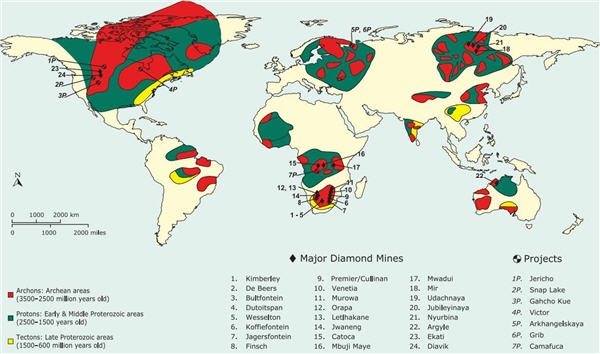 Mind Map Diamond @statsglobe Diamond mines across world