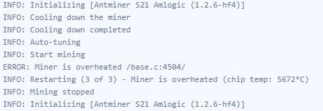 Bitmain: “~98°C max.”
vnish: “Hold my beer.” 🍺
S21: 5672°C 
Sun: “Excuse me?”
Built to burn, not earn. 🔥
<a href="/BITMAINtech/">BITMAIN</a>   
#AntminerS21 #OverheatChamp #BitcoinSun