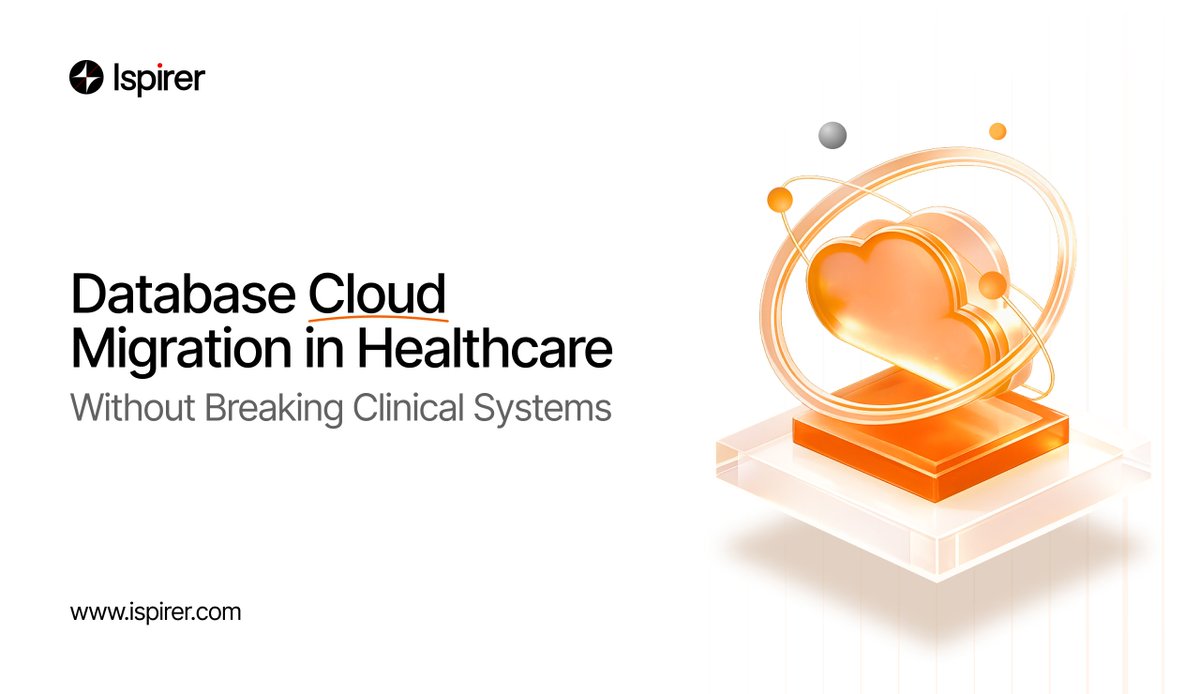 IspirerSystems's tweet photo. 💡 Here’s a database-first look at how healthcare systems move to the cloud without disrupting clinical workflows or compliance.

👉 https://t.co/5LeE6jCbVr

#Healthcare #DatabaseMigration #CloudMigration #SQLWays #Ispirer https://t.co/T6yW3LDpZQ