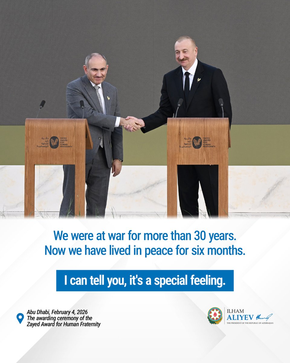 Now we have lived in peace for six months. It's a special feeling.