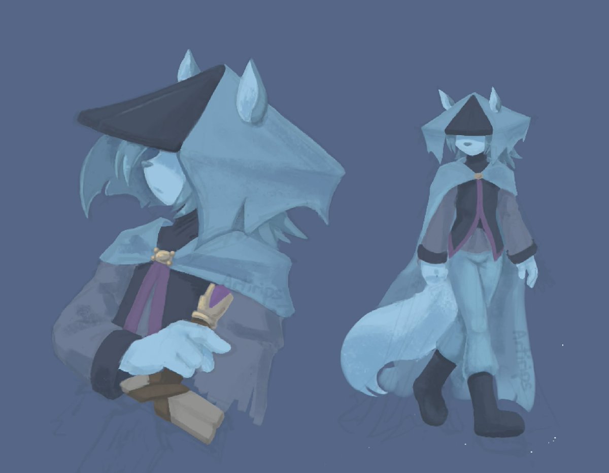Back in November I was practicing lineless art style. I wanted to post these once they're finished, but um... it never happened 😅.
#dustanelysiantail