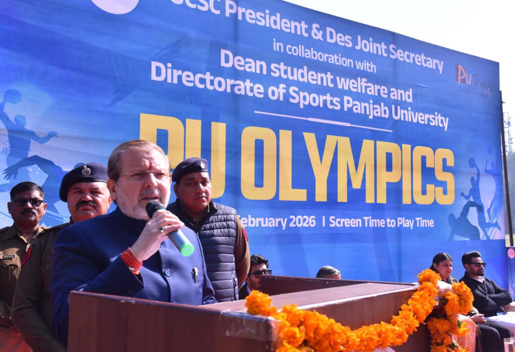 iGauravAttri's tweet photo. PU Olympics kicked off with great enthusiasm at Panjab University! Graced by Sh. Arvind Kumar ji (Hon’ble Minister Heritage and Tourism, Haryana), Sh. Devdutt Joshi ji (National joint organising Secretary, ABVP ) and Sh. Narinder Lubana(Municipal corporation councilor Ward no-1 https://t.co/NtUwnXBRRM