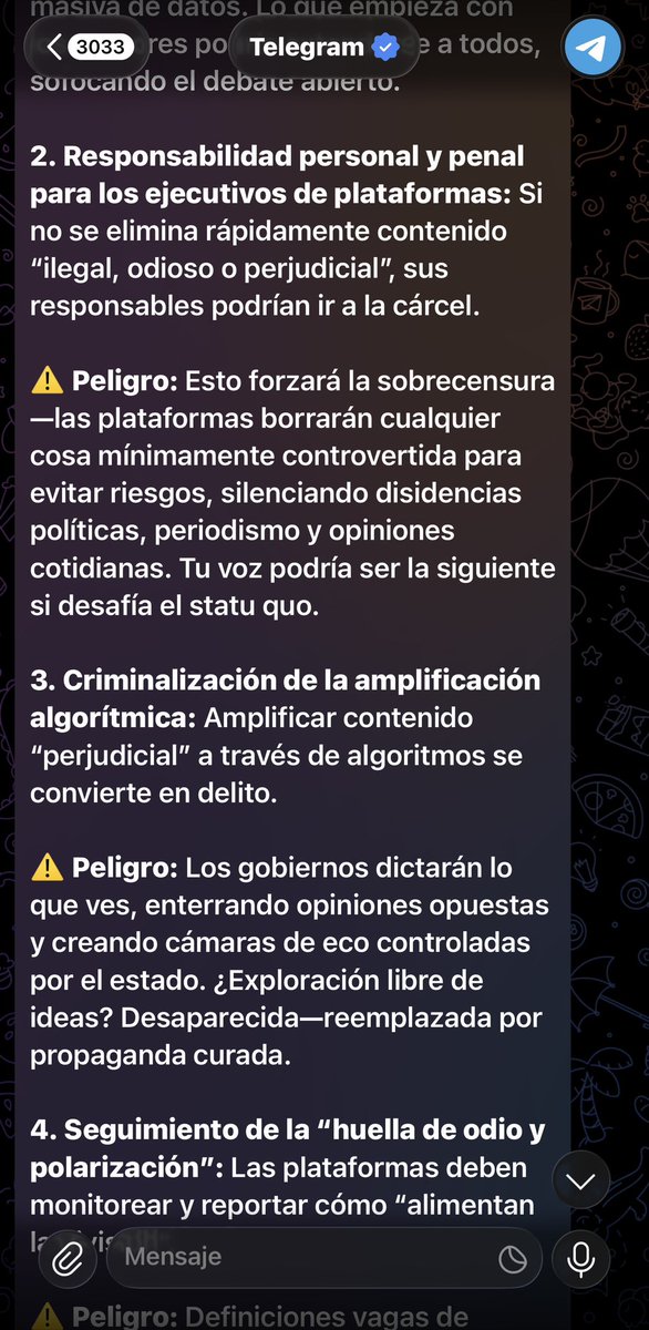 SarahPerezSanta's tweet image. El dueño de telegram manda un mensaje a todos los usuarios contra el Presidente del Gobierno.
El mensaje es claro: ricos contra Sánchez.
Si les tocas el bolsillo, te señalan.
Este es el camino 👇🏽