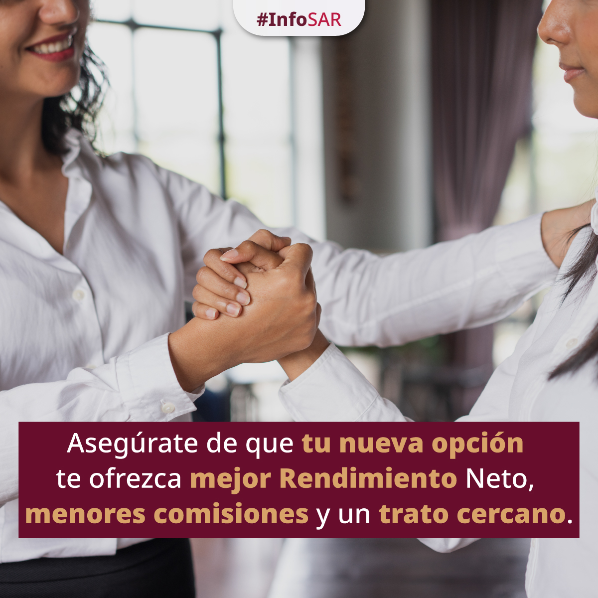 CONSAR_mx's tweet photo. 🫵 ¡Tu Afore, tu decisión! 🔑
🤓Conoce los requisitos para realizar el traspaso de tu cuenta. 📋
✅ Consulta el #MonitorAfore, las comisiones y el Indicador de Rendimiento Neto.
👉https://t.co/qs0dQ2R0o3
¡El trámite es gratuito!
#InfoSAR https://t.co/DnGfZouobD