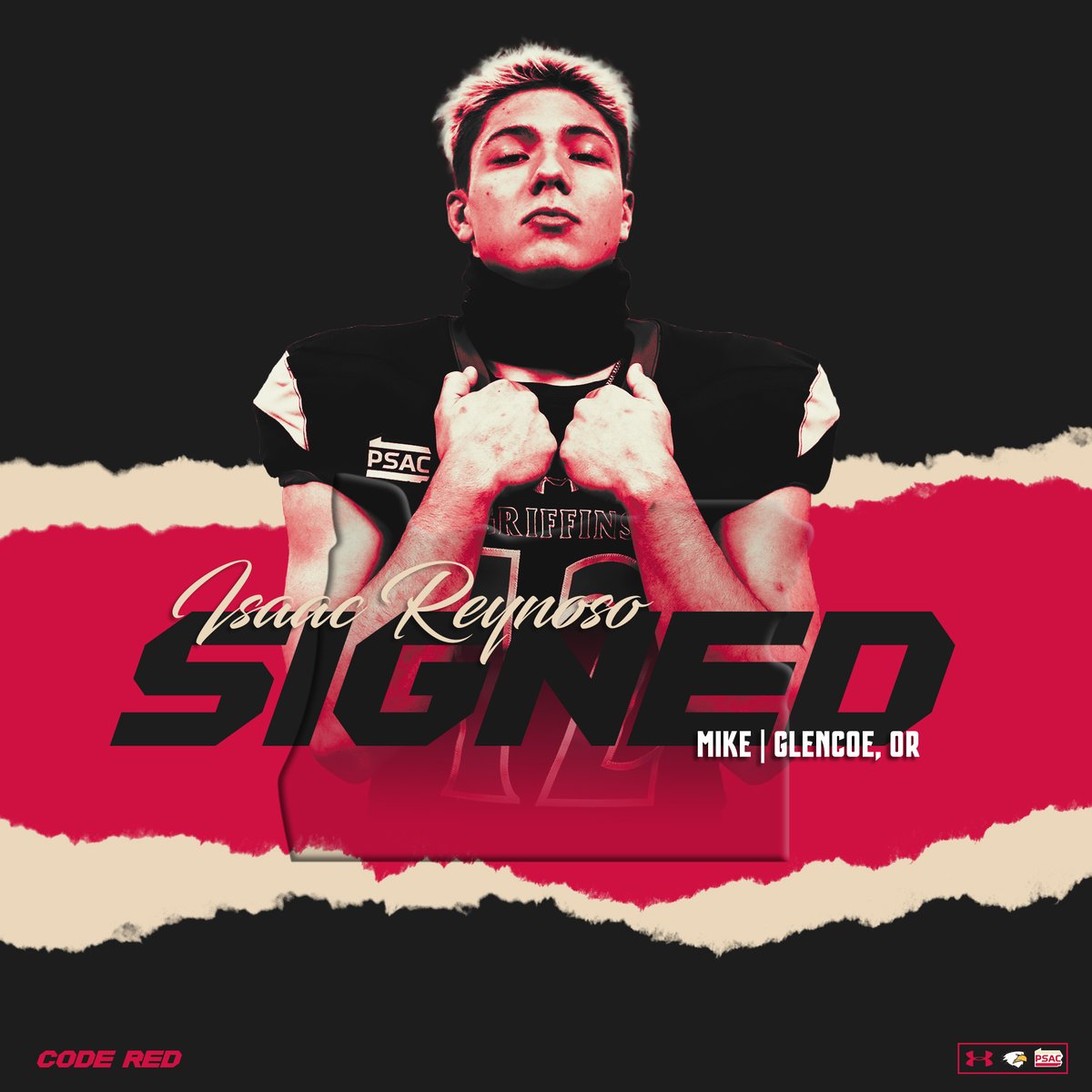 Welcome, 2026 Seton Hill Griffin Signee Isaac Reynoso (<a href="/IsaacRey255/">Isaac Reynoso</a> ). Fast, physical, and relentless - Oregon Linebacker bringing energy to the Hill!! #STICK2THECOD6