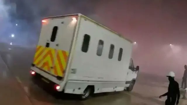 JChimirie66677's tweet image. There is a deep fracture running through the heart of Britain's justice system, and the acquittal of the Palestine Action ram-raiders has just torn it wide open.

An Israeli-owned arms factory was attacked in the early hours of the morning. A prison van was driven through a…