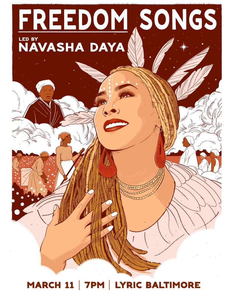 Please join the <a href="/YouthResiliency/">Youth Resiliency</a> Co-Founder, Navasha Daya, on March 11th at the Lyric Baltimore for Freedom Songs—an evening of  communal singing, healing &amp; collective voice. This workshop is for everyone. Freedom Songs | March 11 (FREE)
Register here: hive.co/l/freedomsongs