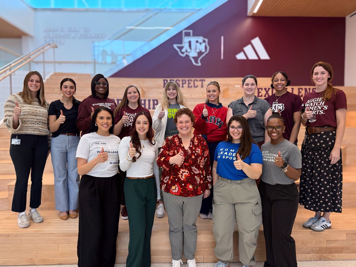 AggieAthletes's tweet photo. Happy National Girls and Women in Sports Day from the ladies of CSAS and our male champions! #NGWSD https://t.co/iHgzHmksKQ