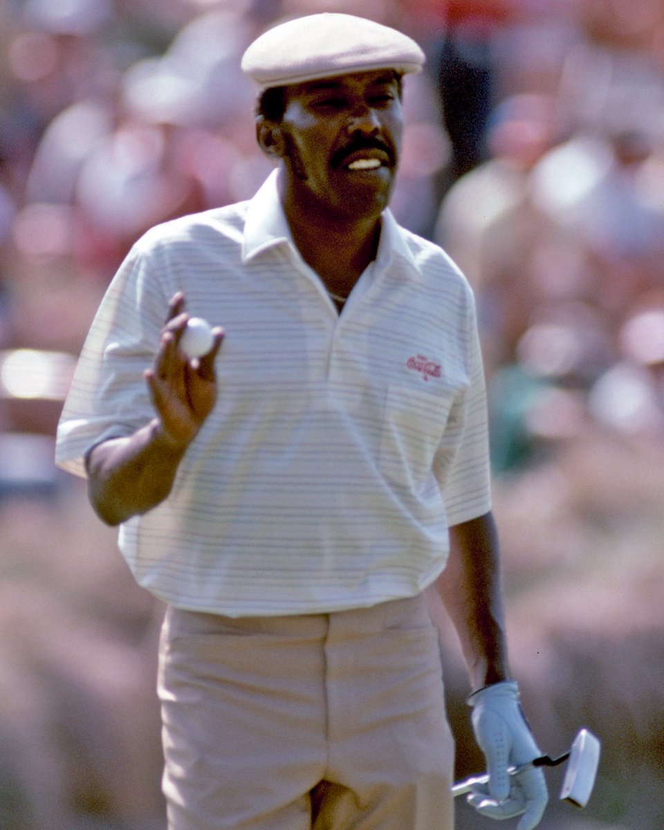 Remembering Calvin Peete, who overcame an allergy attack to win the 1985 <a href="/WMPhoenixOpen/">WM Phoenix Open</a> before winning <a href="/THEPLAYERS/">THE PLAYERS</a> later that spring ⬇️

Peete, who never played organized sports as a kid, dropped out of school in the eighth grade to work with his dad in the Florida corn fields,