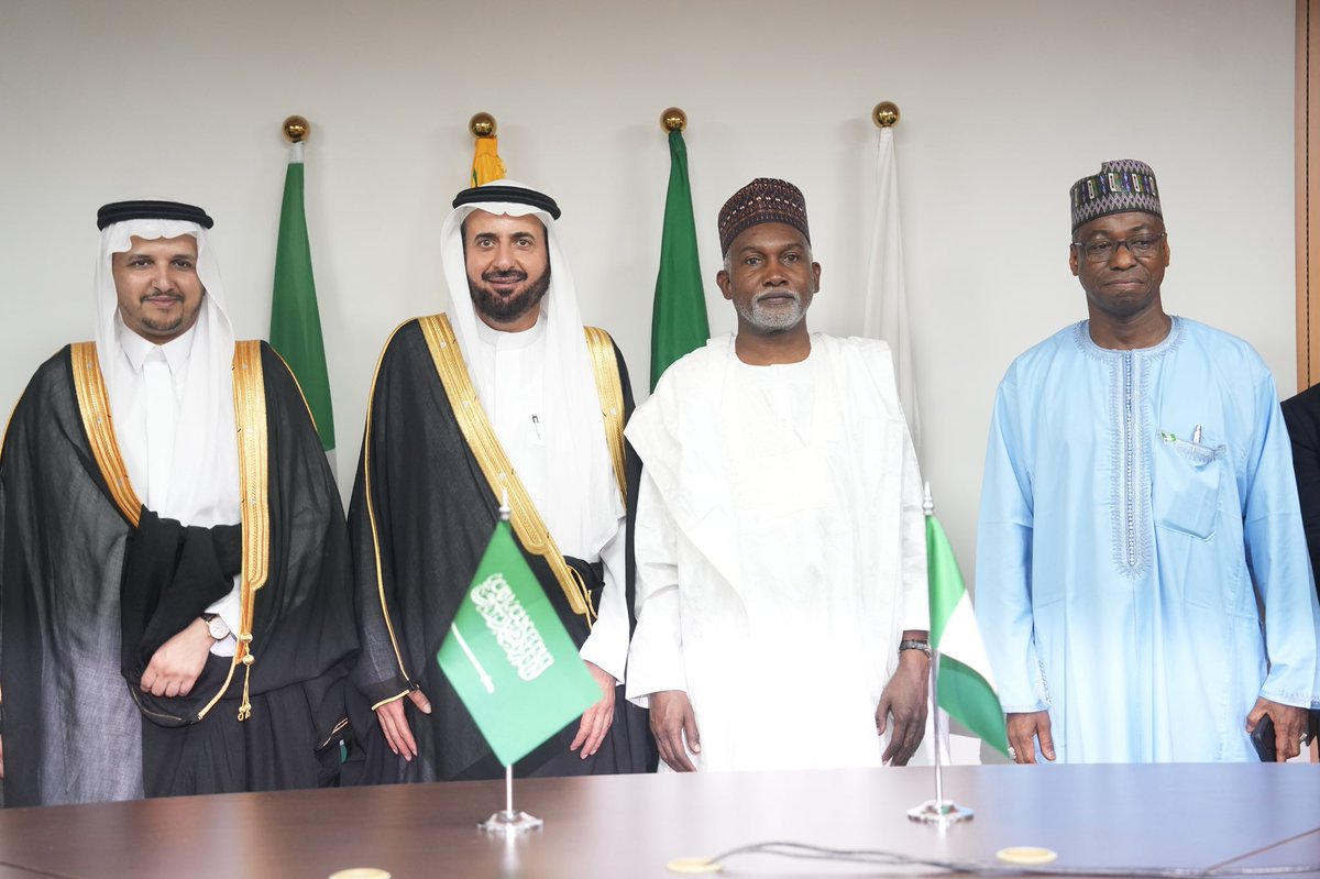 YusufTuggar's tweet photo. Improving the pilgrimage experience for Nigerian pilgrims remains a shared priority grounded in coordination, planning, and respect for worship.

I welcomed Dr. Tawfig F. AlRabiah, Minister of Hajj and Umrah Affairs of Saudi Arabia, for a working meeting focused on practical steps to ease travel logistics and strengthen coordination for pilgrims. Our discussions centred on efficiency, dignity, and ensuring a smoother journey of worship through clearer processes and closer institutional collaboration.

#NigeriaSaudiRelations