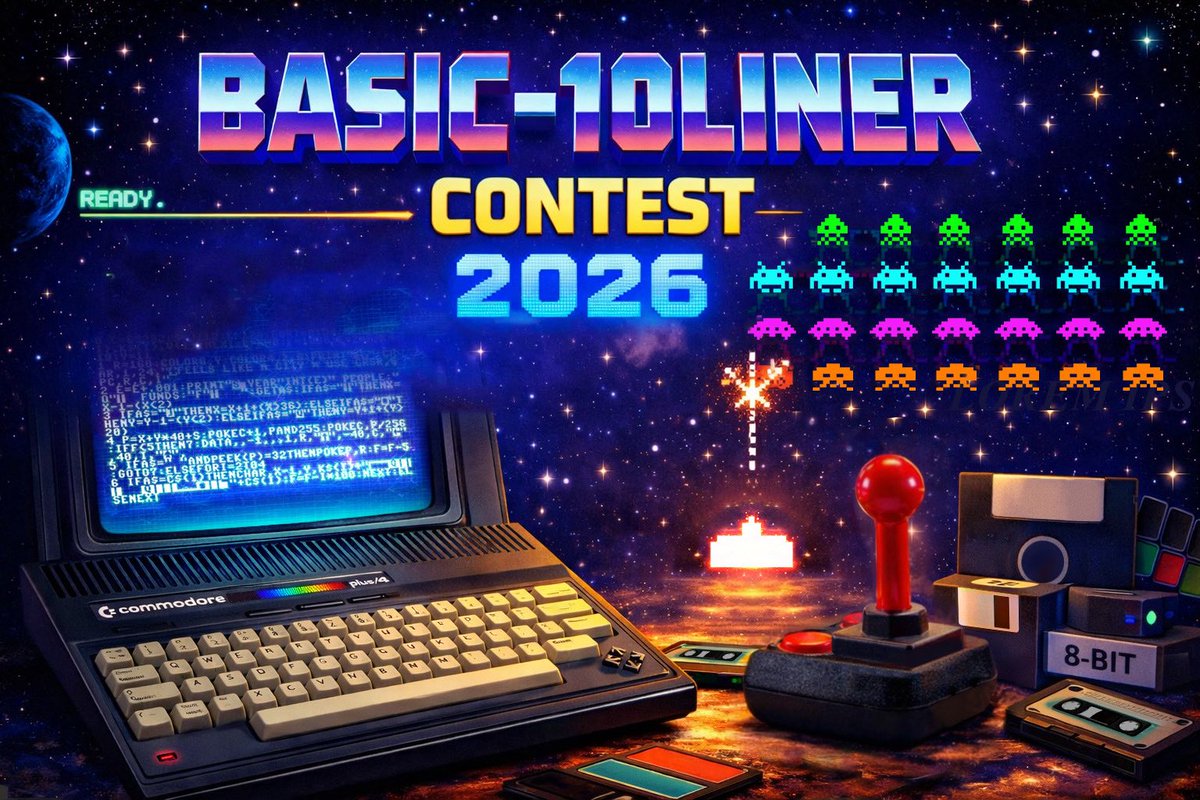 basic10liner.com

Thanks to Unreal for fixing the ai generated 2026 poster.

I must admit I had a little laugh. But it is more than deserved to put the fabulous Plus/4 in the spotlight.