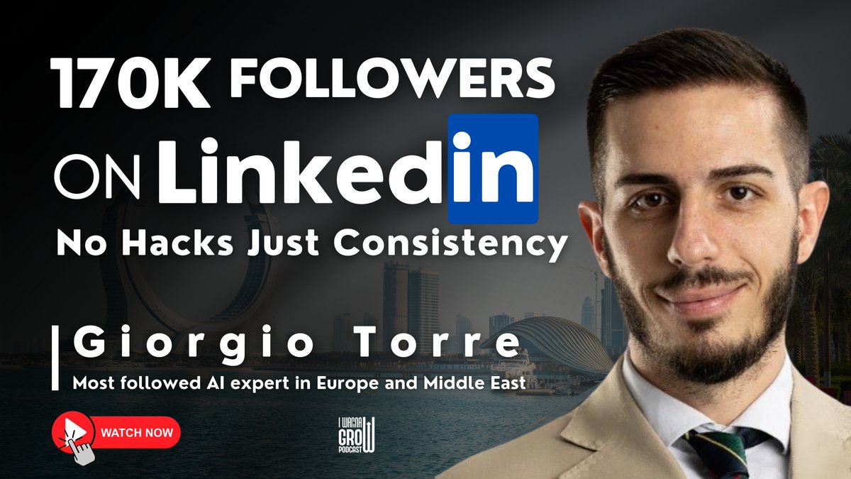 170,000 Followers Later: What Giorgio Taught Me About the GCC. <a href="/TorreGiorgio94/">Giorgio Torre 🤌🏽</a> <a href="/_SteveMackie/">Steve Mackie</a> 

Watch full story: youtu.be/5wZiwqCGcVk?si… via <a href="/YouTube/">YouTube</a>