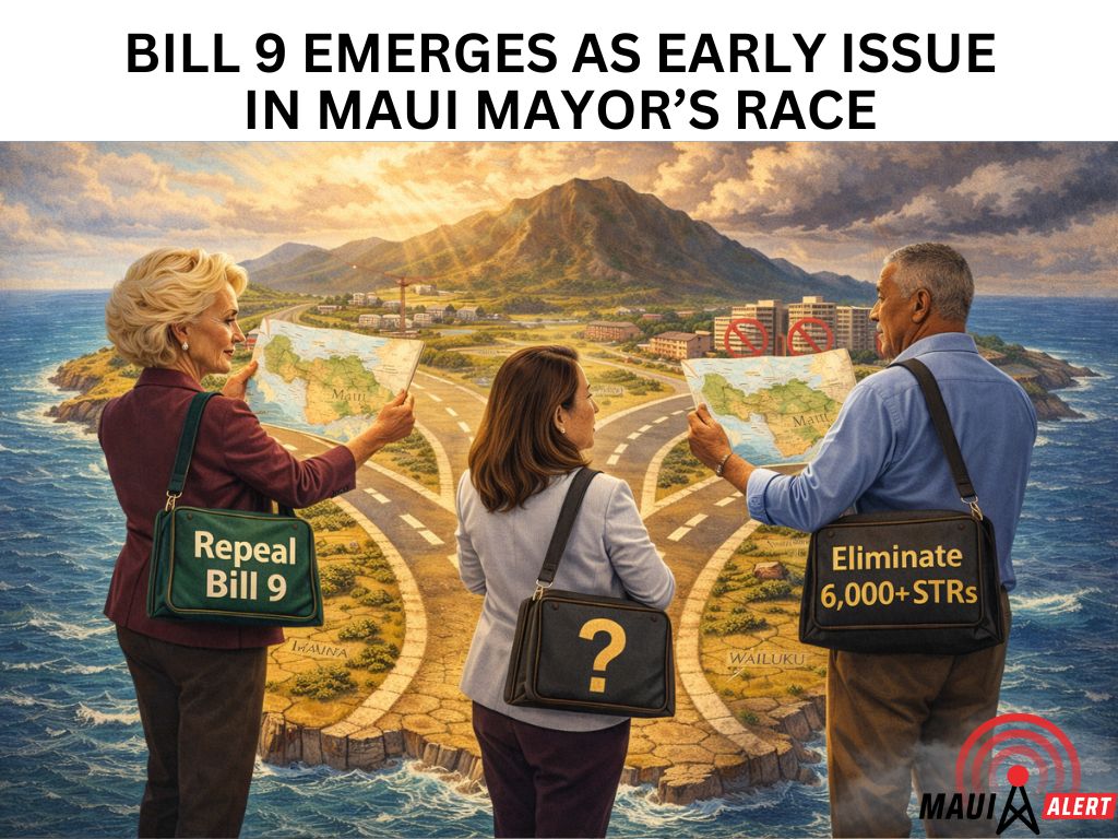 mauialert's tweet photo. #Maui's New Law to Ban Vacation Rentals Already Shaping Up As Big Issue in County Mayor's Race. https://t.co/wCZAytmPTZ https://t.co/mgyYi1XyOO