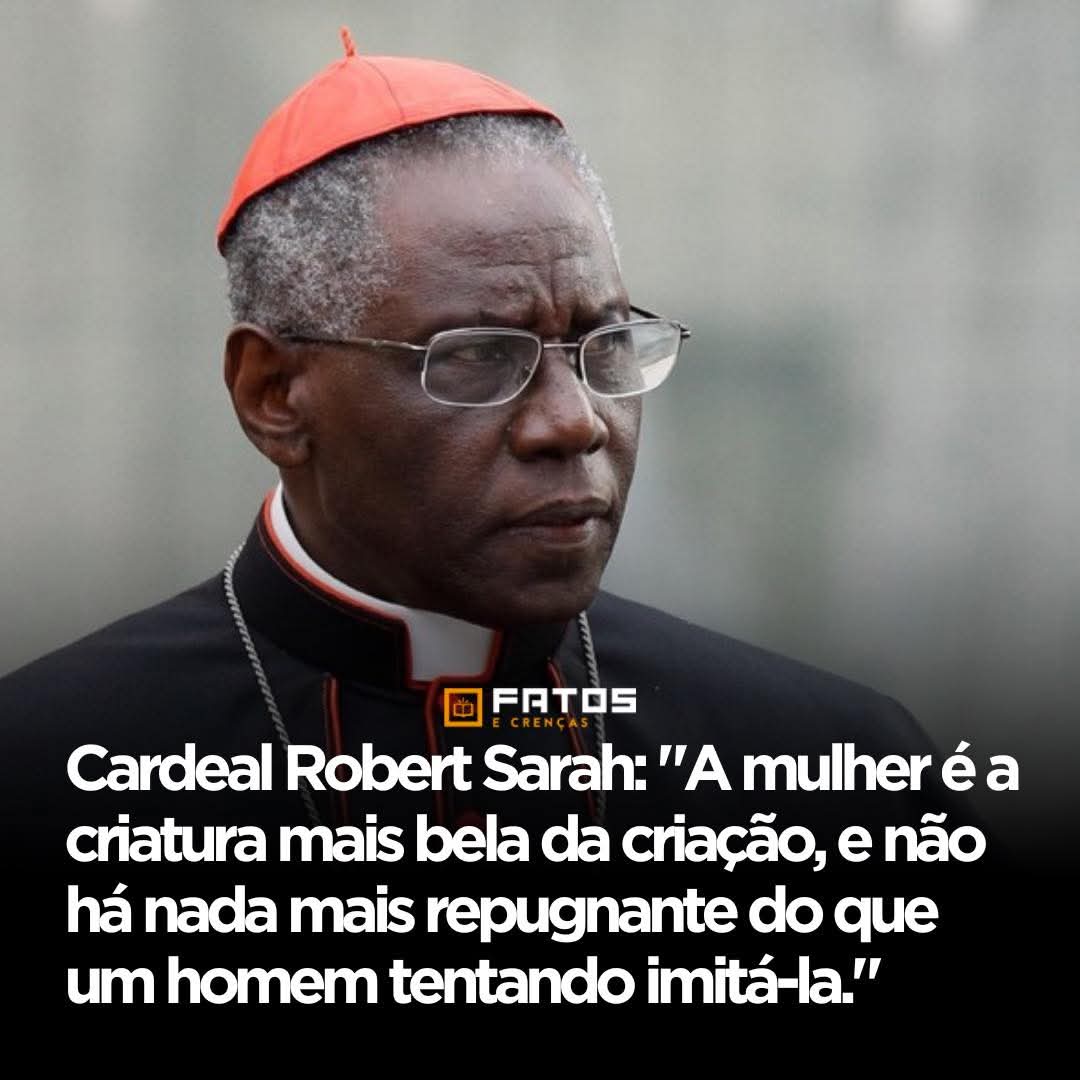 SensoCrtico1's tweet photo. O Robert Sarah é um cardeal da Igreja Católica nascido na Guiné, na África Ocidental, e se tornou uma das vozes mais influentes do catolicismo contemporâneo.

Conhecido por seu perfil reservado e firme, ele ganhou projeção internacional por defender com clareza a tradição, a doutrina moral cristã e a centralidade de Deus na vida espiritual.

Ordenado sacerdote ainda jovem, Robert Sarah enfrentou perseguições políticas em seu país durante regimes autoritários, mantendo-se fiel à Igreja mesmo sob risco pessoal.

Anos depois, foi chamado ao Vaticano, onde ocupou cargos de grande relevância, incluindo o de prefeito da Congregação para o Culto Divino e a Disciplina dos Sacramentos.

Autor de livros amplamente lidos no mundo todo, ele se destaca por críticas ao secularismo, à perda do silêncio interior e ao que considera uma crise espiritual no Ocidente, sendo respeitado tanto por fiéis quanto por líderes religiosos.