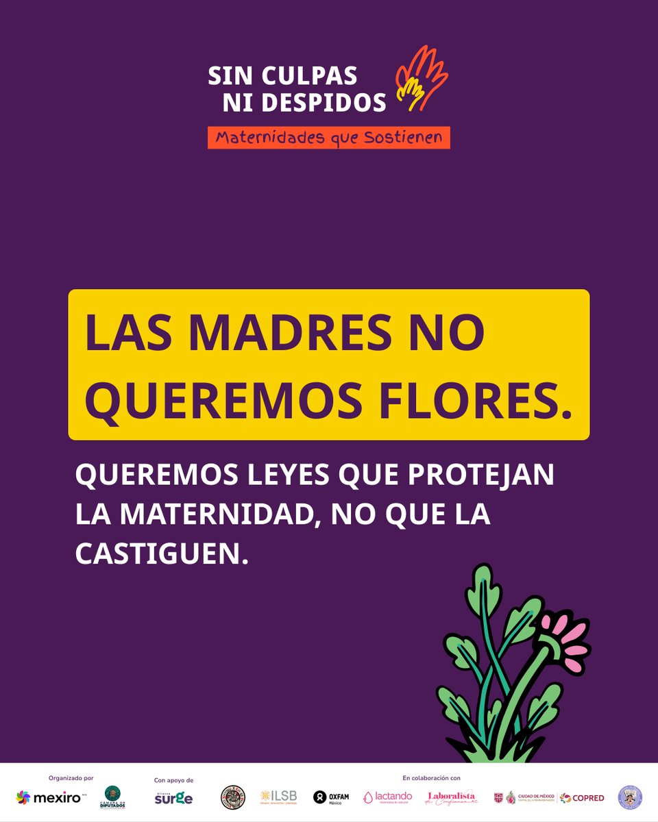 yoMexiro's tweet photo. Las madres no queremos flores.
Queremos corresponsabilidad. 🧵👇 https://t.co/mmYXB2UKrt