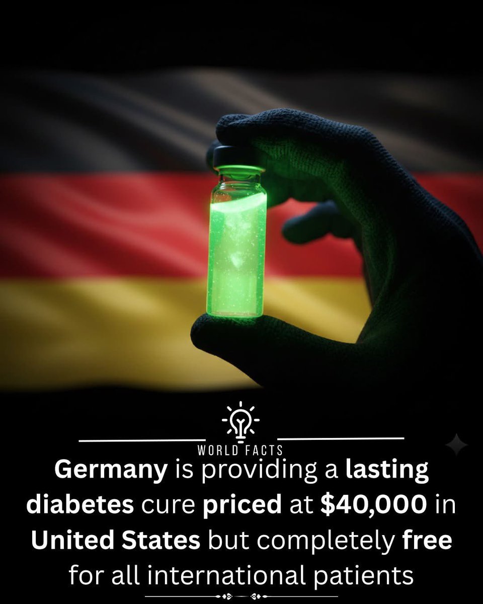 In a groundbreaking development, Germany is now offering what’s being called a permanent cure for Type 2 diabetes. 

While the procedure costs $40,000 in the United States, it is reportedly free for international patients through specific medical programs.

The treatment, known