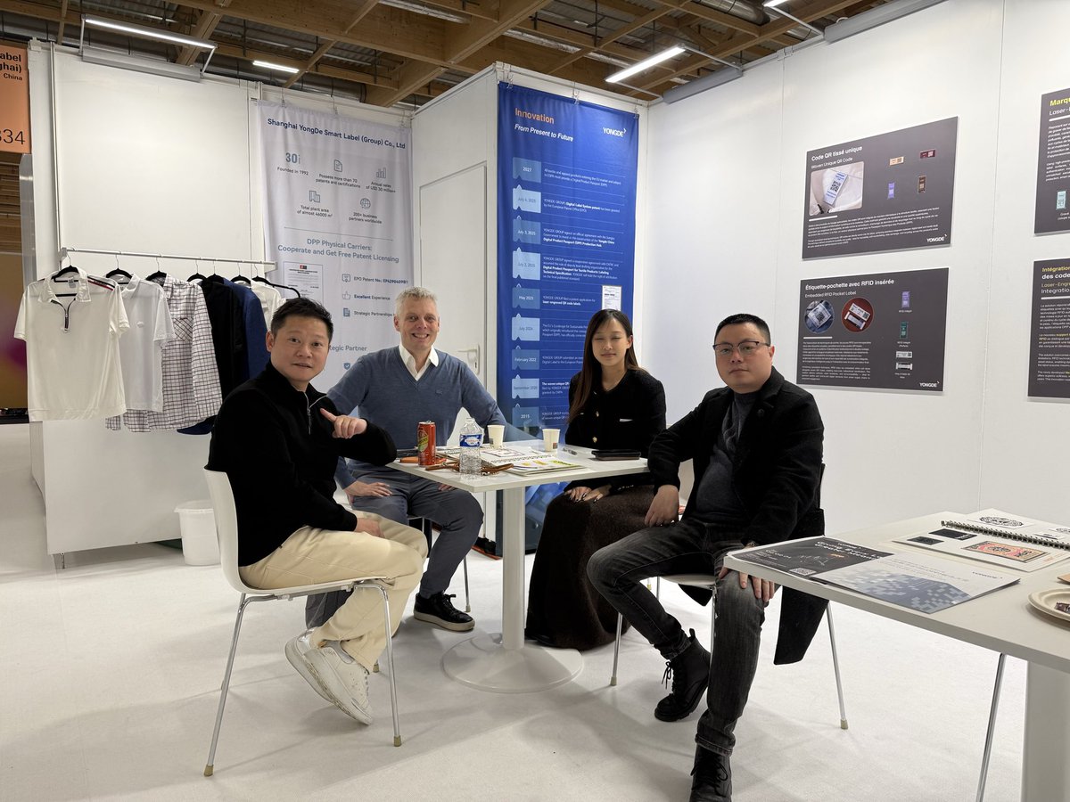 KevLancashire's tweet photo. See you next year. @texworld #dpp #textiles #transpareo #fashion #digitalproductpassport #espr https://t.co/uXFKB1kJvW