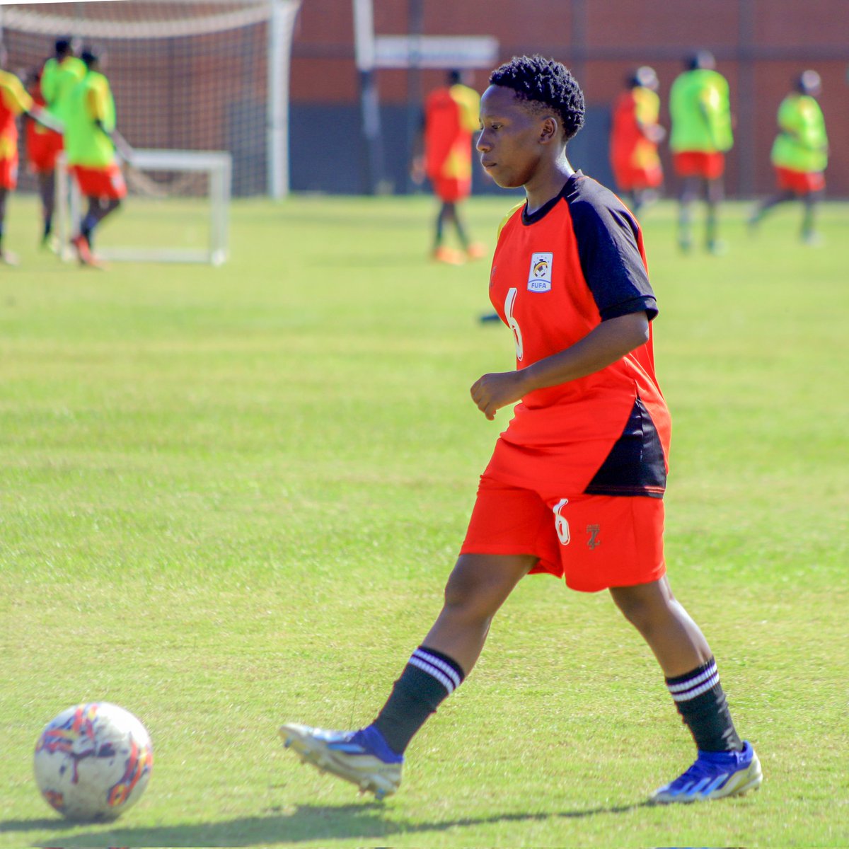FcKampala's tweet photo. Peace Muduwa and Sumaiyah Nalumu during today's training for the U20 National Team (Queen Cranes) at FUFA Stadium Kadiba. 
They continue to hold the flag high as team prepares for the World Cup qualifiers match against Zambia on Saturday.

#QueensOfSoccer 
#UGAZAM | #U20WWCQ https://t.co/kaiUeg37yp