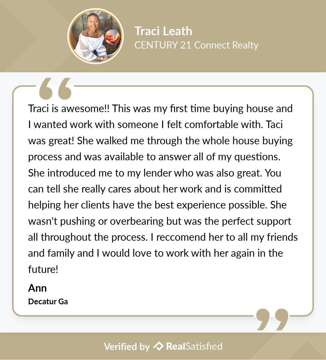 GoinsPlacesPG's tweet photo. I’m not sure I could be more thrilled by a testimonial. https://t.co/3vW0dy1B1z via @realsatisfied https://t.co/eIBbkr7lnF