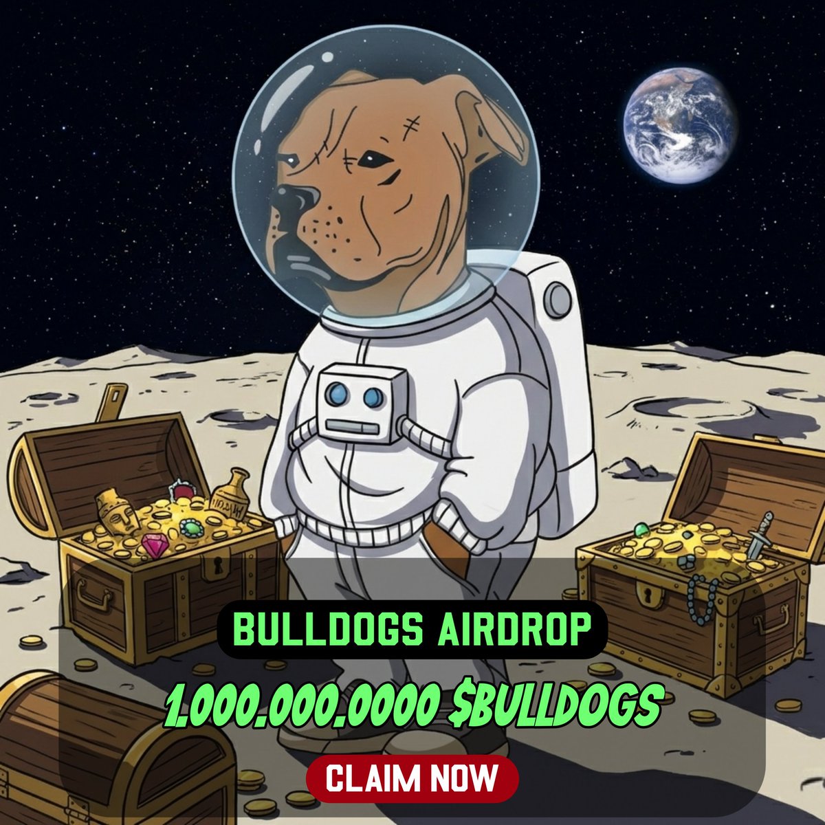 ChillBulldogs's tweet image. Introducing $BULLDOGS
The DOGS that brings rewards! 💰

🎁 AIRDROP LIVE
👉 Claim 1,000,000,000 $BULLDOGS
Drop your $SOL address + Retweet 🔔

🚀 Don’t miss it. Claim now &amp;amp; join the wave 

#BULLDOGS #Airdrop #Solana #memecoin #memecoin1000x