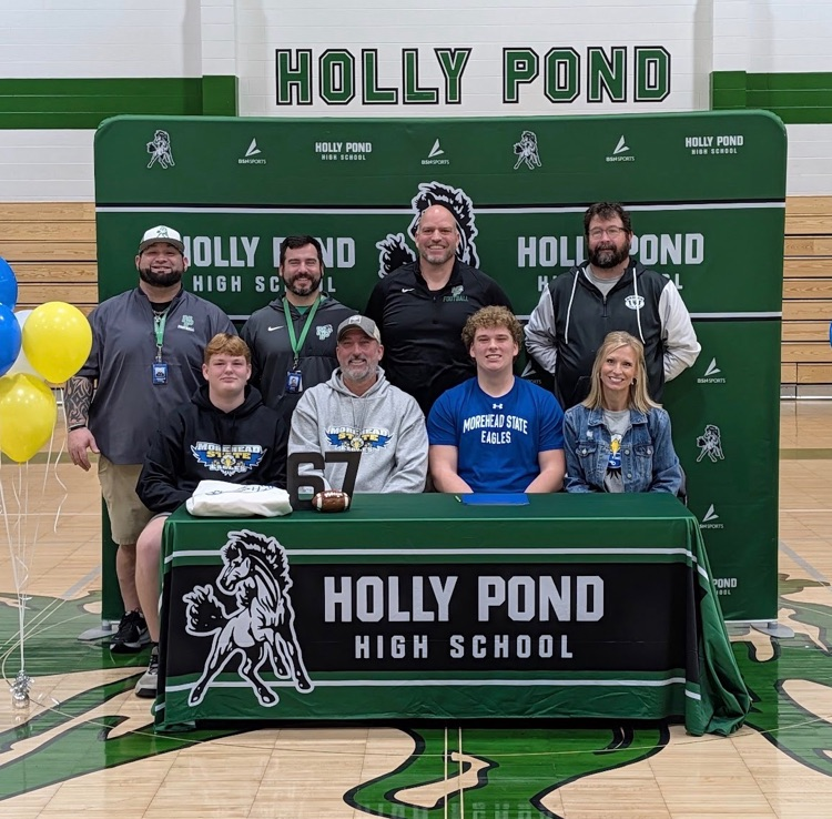 HollyPondHigh's tweet photo. Congratulations to Brayden Ivey for signing with Morehead State today. IT'S A GREAT DAY TO BE A BRONCO!! https://t.co/0xL7oJ4bKX