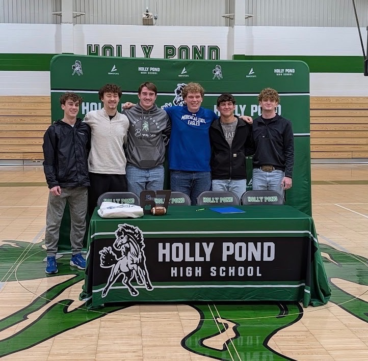 HollyPondHigh's tweet photo. Congratulations to Brayden Ivey for signing with Morehead State today. IT'S A GREAT DAY TO BE A BRONCO!! https://t.co/0xL7oJ4bKX