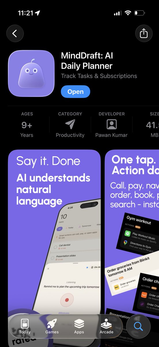 minddraftai's tweet photo. The only Todo app you need which understands you 💜 https://t.co/IVERVLUtUU