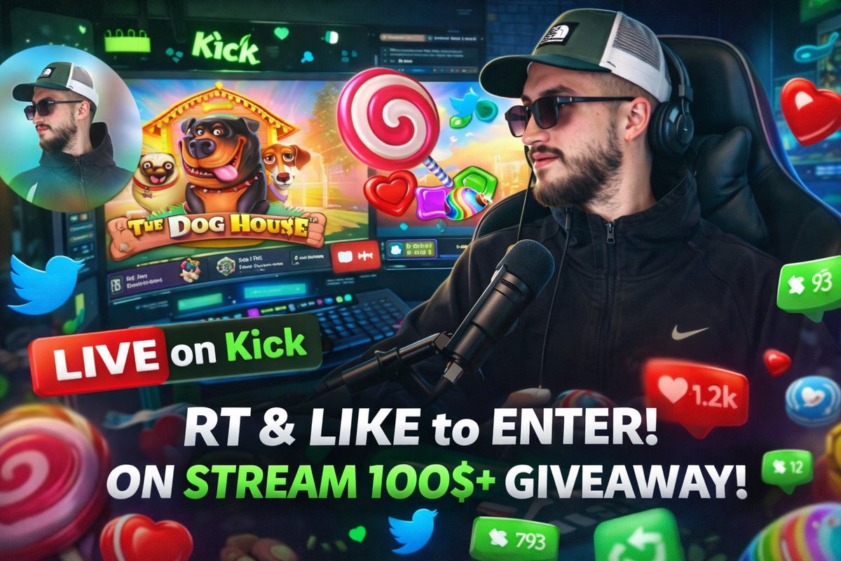 🚨 LIVE ON KICK 🚨
Playing Roobet 🎰
💸 $100+ GIVEAWAY ON STREAM

👉 RT &amp; LIKE to enter
🎁 Winner picked LIVE on stream

🔗 kick.com/thecrypt