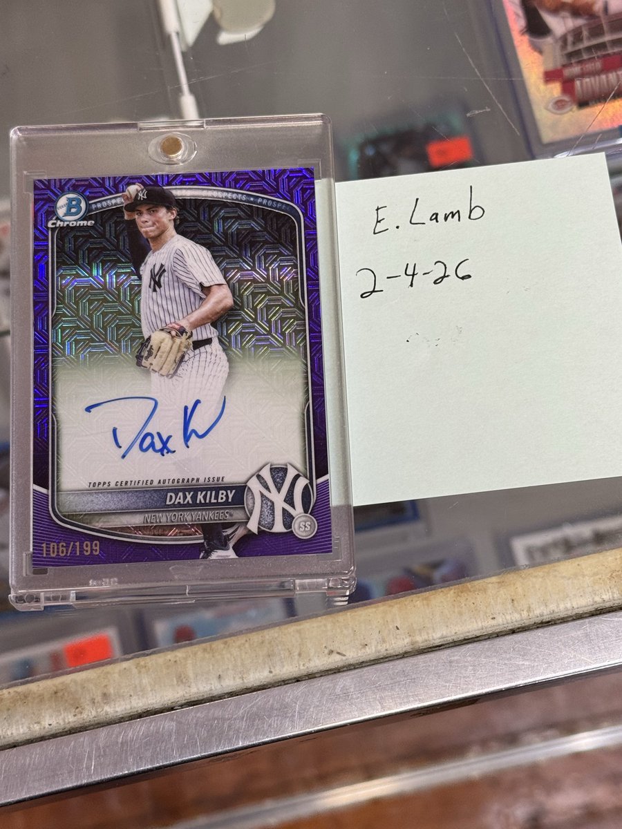 Ohtani Beam Team /25 (touch of white) $200 OBO 
Lindor cosmic red 5/5 $175 OBO 
Kilby auto /199 $300 OBO 

Make some offers!