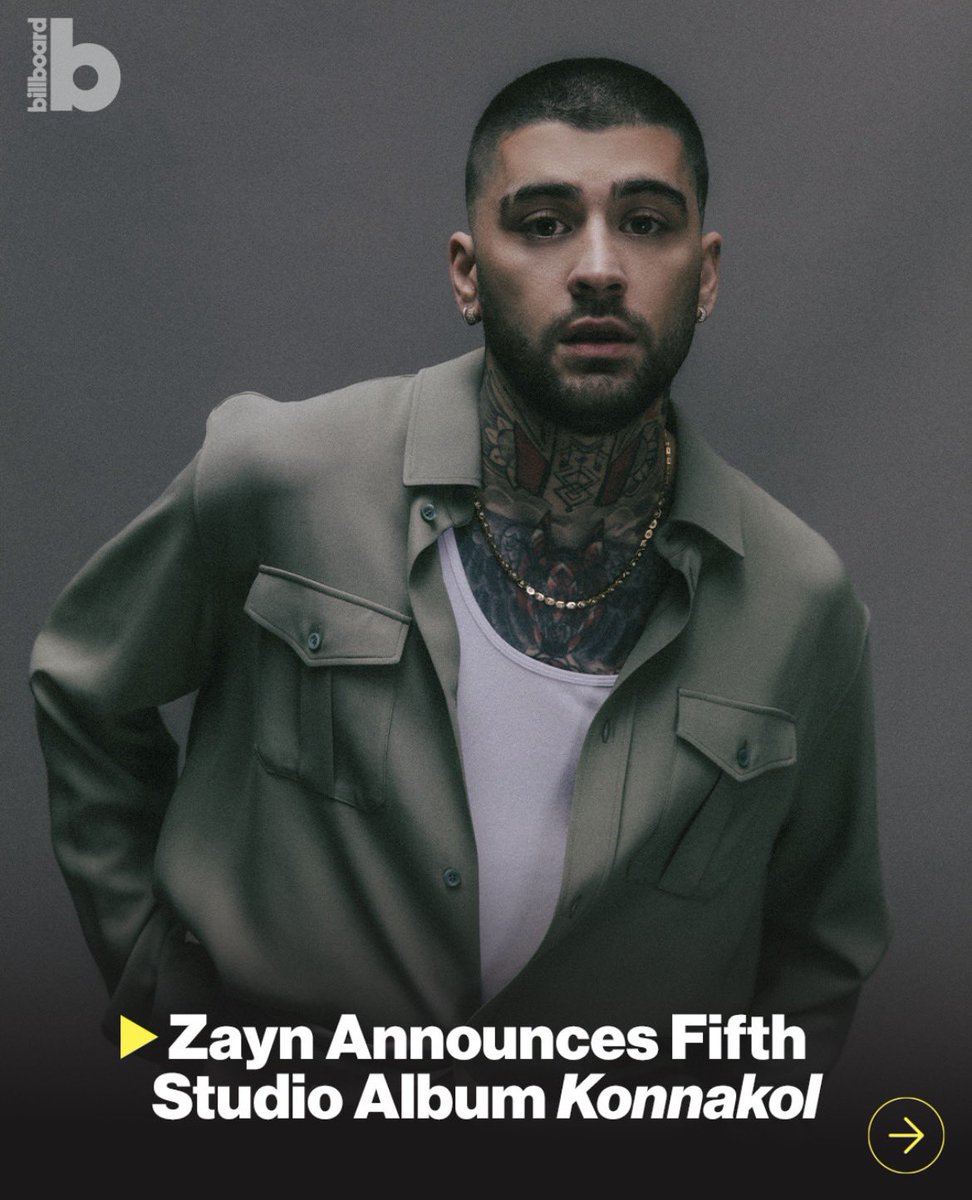 ZaynJMBase's tweet image. #ZAYN’s Billboard exclusive interview about his fifth studio album KONNAKOL is out now.

🔗 : billboard.com/music/pop/zayn…