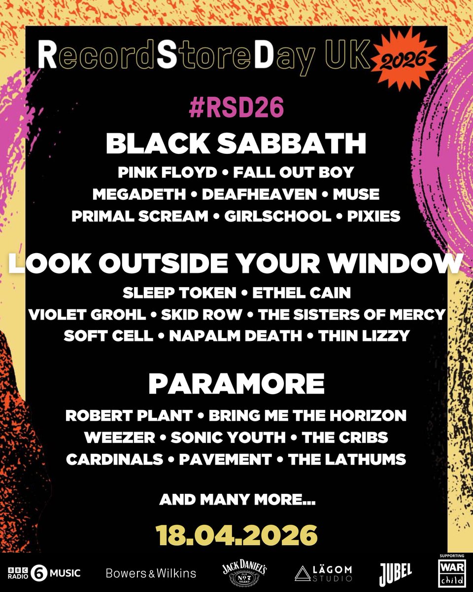RSDUK's tweet photo. We have lift off! The #RSD26 List has LAUNCHED 🚀

Explore this year’s line up now: https://t.co/nPfHPKPyNy🔗 https://t.co/HSNBYiaijh