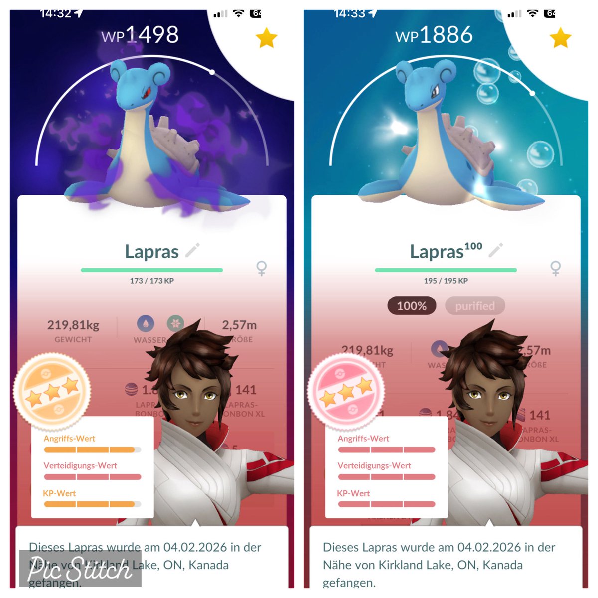 prjctrnnng's tweet image. Shadow ➝ Purified ➝ 100% Lapras 💯❄️✨
Thanks for the invite @M0therOfDemons 😈

#PokemonGO #ShadowPokemon #Purified #Hundo