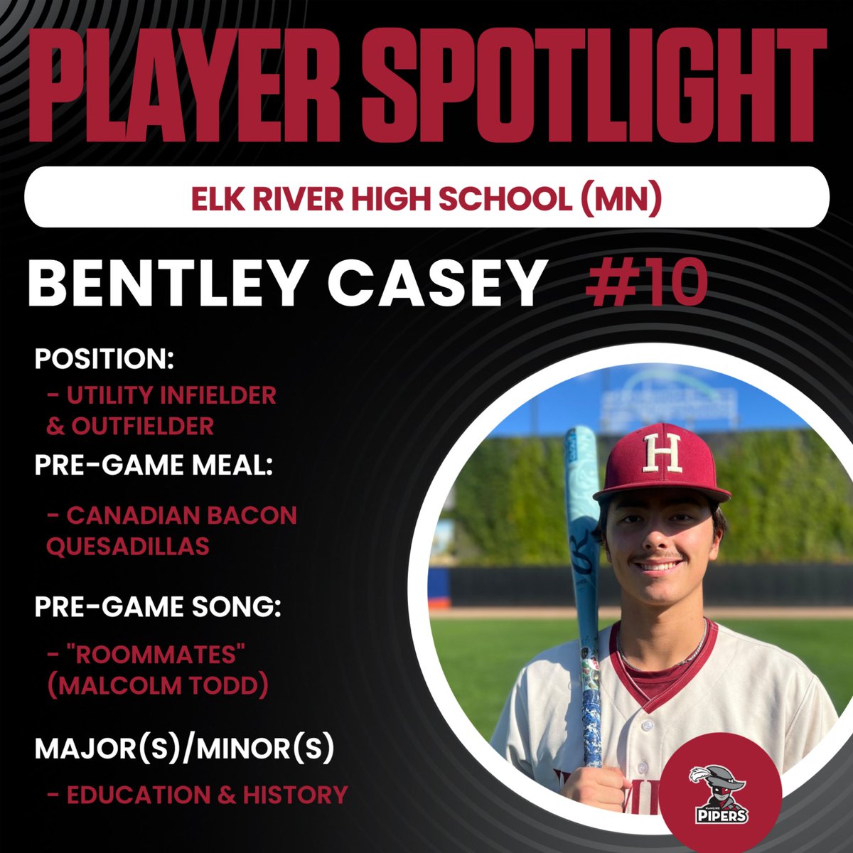 PiperBaseball's tweet photo. 1️⃣0️⃣ DAYS Until Game Day
Swipe to learn more about 2028 Grad & HU Baseball Leadership Committee member, Bentley Casey! (#10)
📍Elk River, MN
#GoPipers #CountdownToGameDay https://t.co/FA2qWsWs37