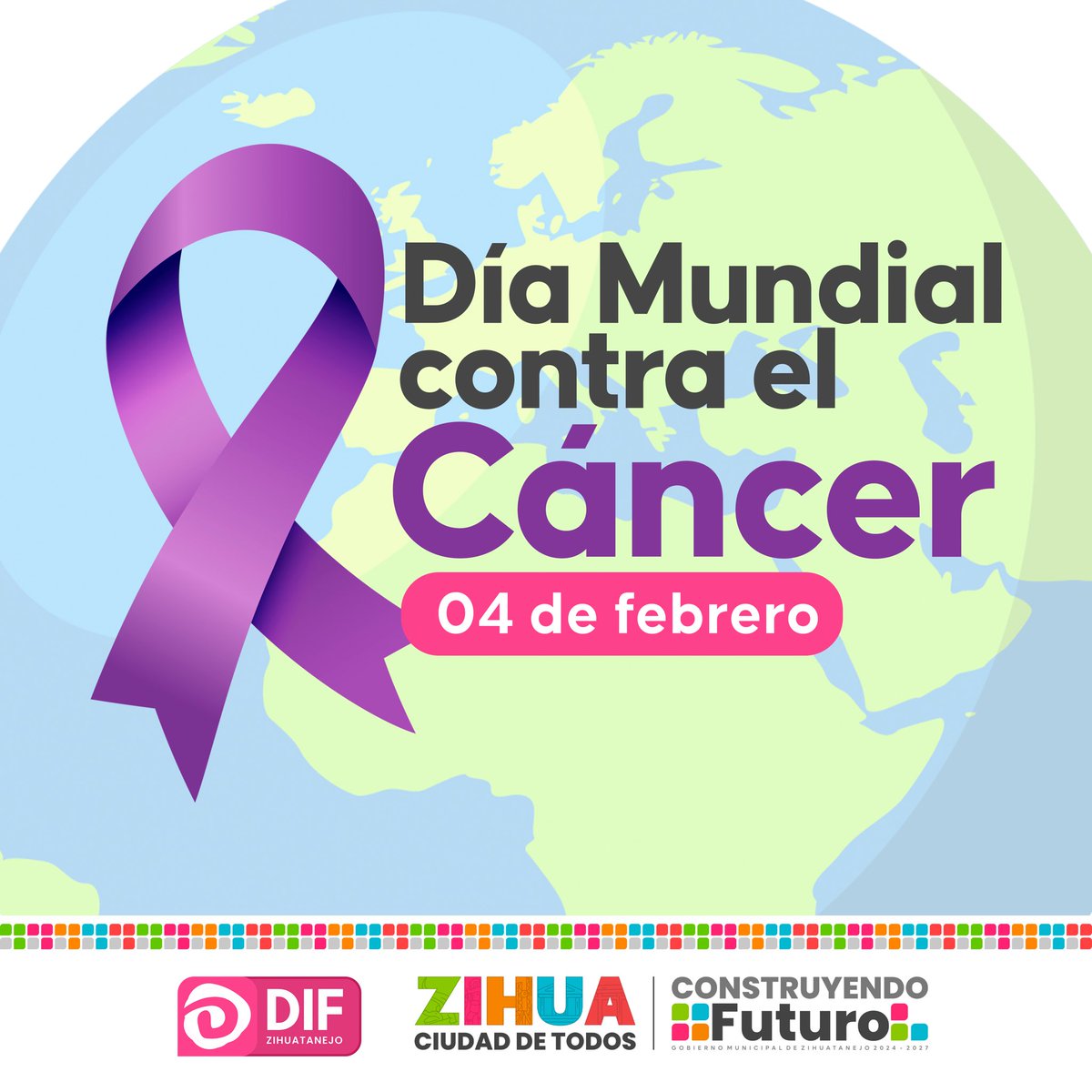 Día Mundial contra el Cáncer.🎗️🌎

La prevención, la detección temprana y el acompañamiento oportuno pueden marcar la diferencia en la vida de muchas personas.🙌🏻

Sumemos conciencia, apoyo y solidaridad para quienes enfrentan esta batalla día a día.