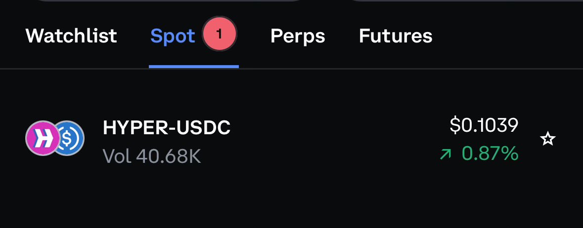 Coinbase listing $HYPE 🙅

<a href="/coinbase/">Coinbase 🛡️</a> listing HYPER,  $40k daily volume shitcoin ✅👍🏼🙌🏻👏🏻🚀🔥🥳💅